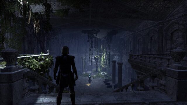 A temple in ruins